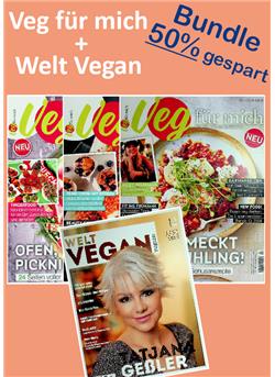 Bundle Veg für mich + Welt Vegan 4 Hefte 50% gespart Sonderheft Cover
