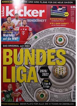Kicker Bundesliga 2026/27 Sonderheft Cover