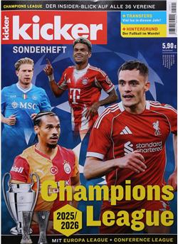 Kicker Champions League 2025/2026 Sonderheft Cover