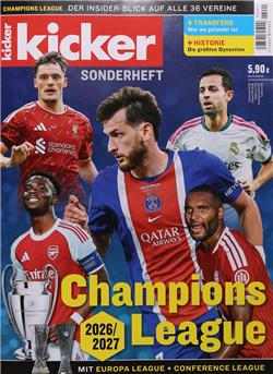 Kicker Champions League 2026/2027 Sonderheft Cover