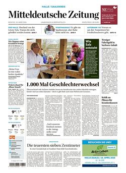 Mitteldeutsche Zeitung Cover