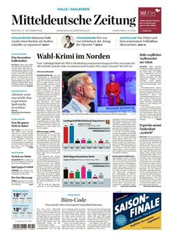 Mitteldeutsche Zeitung Cover
