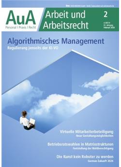 Arbeit & Arbeitsrecht - AuA Cover