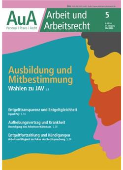 Arbeit und Arbeitsrecht - AuA Cover