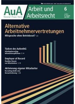 Arbeit und Arbeitsrecht - AuA Cover