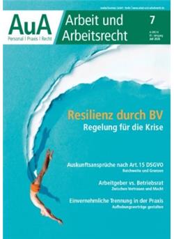 Arbeit & Arbeitsrecht - AuA Cover
