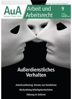 Arbeit & Arbeitsrecht - AuA Cover