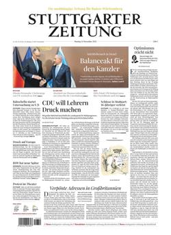 Stuttgarter Zeitung Cover