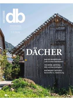 Deutsche Bauzeitung db Cover