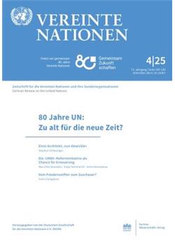 Vereinte Nationen - Institutionen Cover