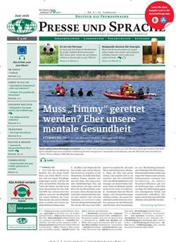 Presse und Sprache E-Paper Cover