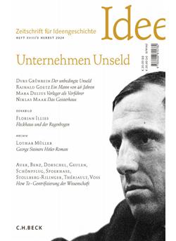 Zeitschrift für Ideengeschichte Cover