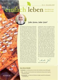 Einfach Leben Monatsbrief Cover