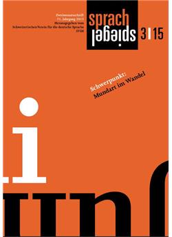 Sprachspiegel Cover
