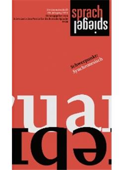 Sprachspiegel Cover