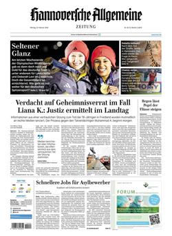 Hannoversche Allgemeine Zeitung E-Paper Cover