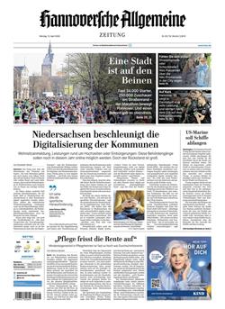 Hannoversche Allgemeine Zeitung Cover