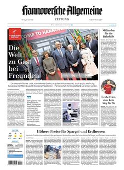 Hannoversche Allgemeine Zeitung Cover