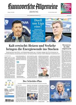 Hannoversche Allgemeine Zeitung Cover