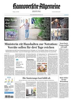 Hannoversche Allgemeine Zeitung Cover
