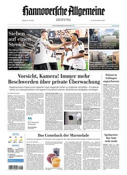 Hannoversche Allgemeine Zeitung Cover