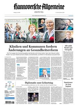 Hannoversche Allgemeine Zeitung E-Paper Cover