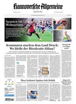 Hannoversche Allgemeine Zeitung Cover