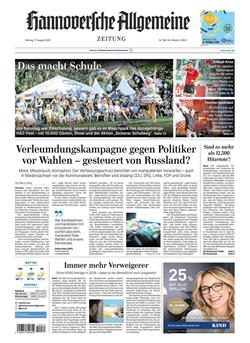 Hannoversche Allgemeine Zeitung E-Paper Cover