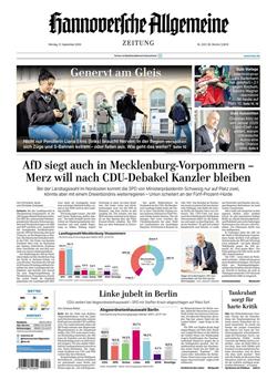 Hannoversche Allgemeine Zeitung Cover