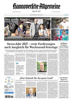 Hannoversche Allgemeine Zeitung Cover