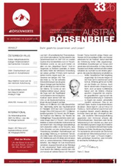 Austria Börsenbrief (Print) Cover