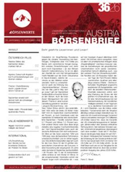 Austria Börsenbrief (Pdf) Cover