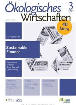 Ökologisches Wirtschaften Cover