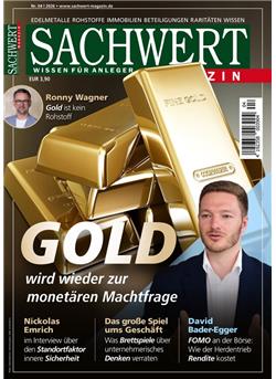 Sachwert Magazin Cover