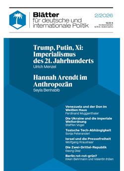 Blätter für deutsche und internationale Politik Cover