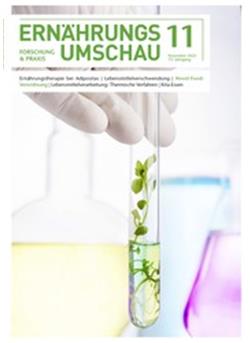 Ernährungs Umschau Cover