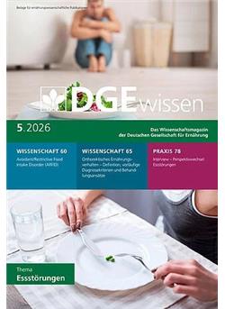 Ernährungs Umschau mit DGEwissen Cover