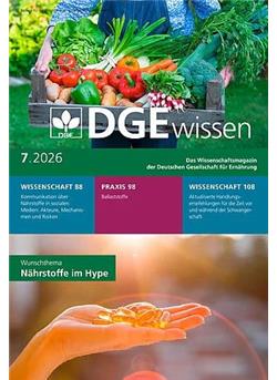 Ernährungs Umschau mit DGEwissen Cover