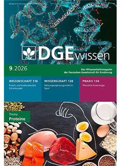 Ernährungs Umschau mit DGEwissen Cover