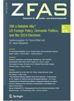 Zeitschrift für Außen- und Sicherheitspolitik - ZfAS - Institutionen Cover
