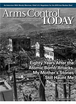 Arms Control Today Cover