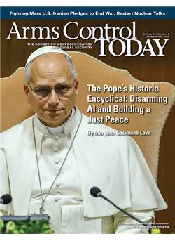 Arms Control Today Cover