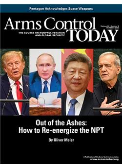 Arms Control Today Cover