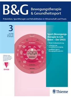Bewegungstherapie und Gesundheitssport Cover