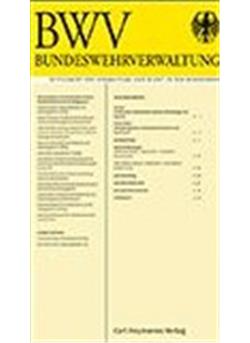 Bundeswehrverwaltung Cover