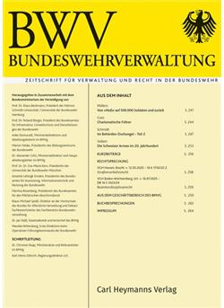 Bundeswehrverwaltung Cover
