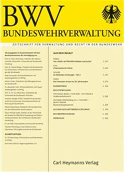 Bundeswehrverwaltung Cover