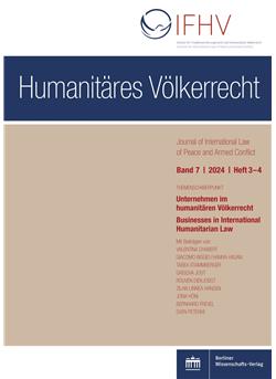 Humanitäres Völkerrecht Cover