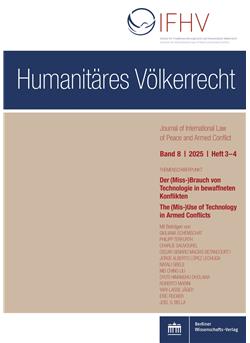 Humanitäres Völkerrecht Cover