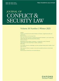 Journal of Conflict and Security Law Cover